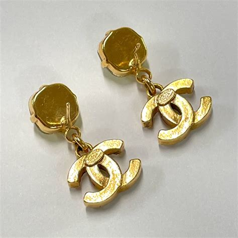 fake chanel earrings cc uk|non authentic chanel earrings.